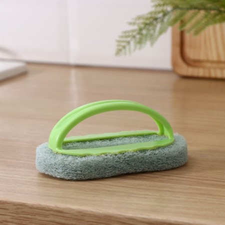 Abrasive brush with a handle of a share, 15 × 8 cm, color mix-1