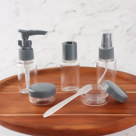 Storage set, in a case, 6 objects, the color is transparent/gray-2