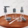 Storage set, in a case, 6 objects, the color is transparent/gray