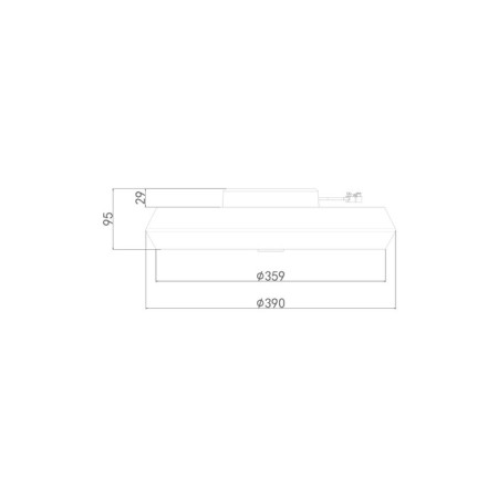 Ceiling lamp 24W, LED, 9.5x39 cm, white-11