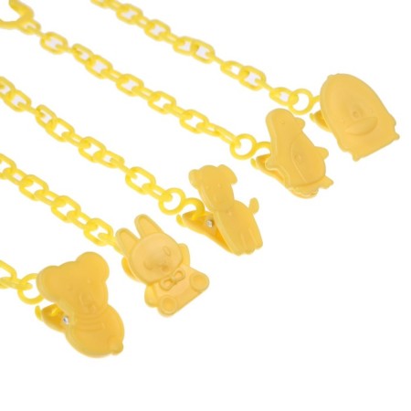 Holder for the nipple - dummy, on the chain, color mix-7