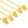 Holder for the nipple - dummy, on the chain, color mix