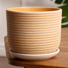 Pot Flower Vine Beige Boulers No. 2, 1.6 L, D - 15.2 cm