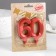 Candle in the cake jubilee "line", number 60, red metallic, 8cm