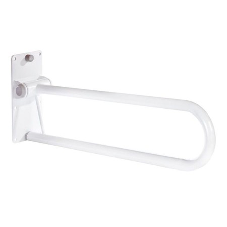 Hinged handrail for lifting, white color