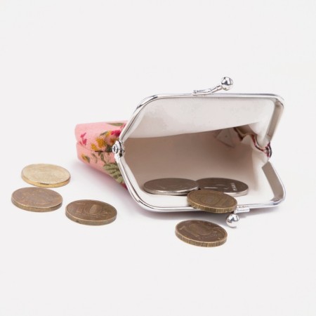 Women's wallet on the farmar, pink color-2