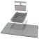 Drying rug for drying dishes with a shelf for the umbra udry 51x17x57 cm shell, dark gray color