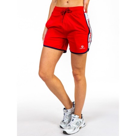 Women's shorts ise, size 46 cm, red color-3