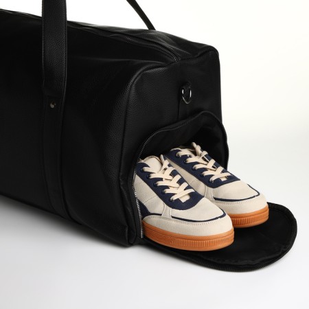 Road bag with lightning, long belt, black color-2
