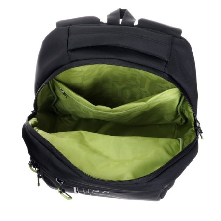 Youth backpack Grizzly, 45 x 32 x 23 cm, ergonomic back, black, light green-3