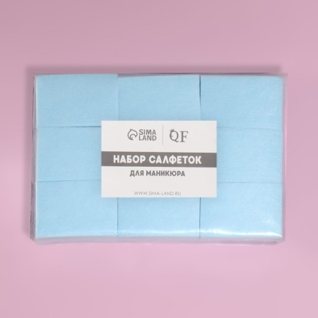 Napkins for manicure, blessed, dense, 560 pcs, 6 × 4 cm, blue color-7
