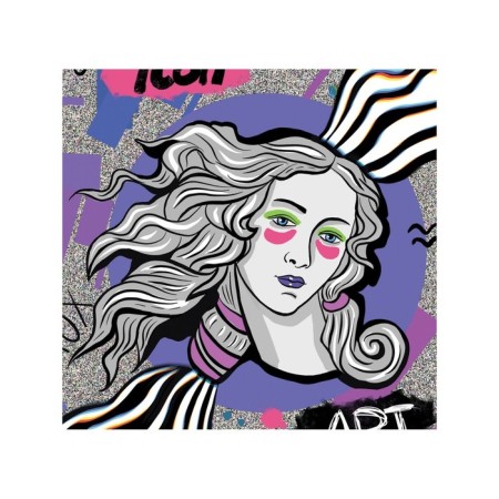 Organizer in a bath on suction cups "Graffiti Venus", for storing toys and trifles, size 33x39 cm-1