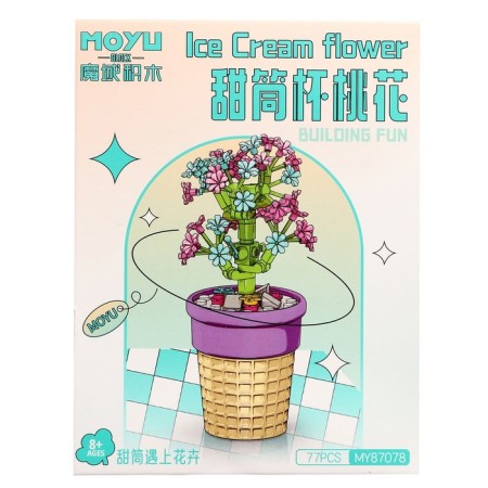 Designer flowers "sakura in a pot", 77 parts-2