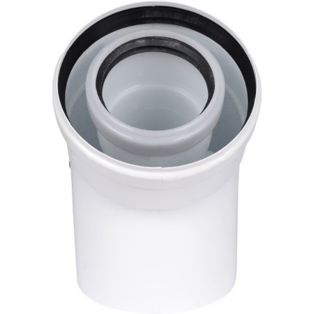 The chimney element Rommer RCA-8610-000045, condensation, D = 60/100 mm, 45 °-1
