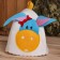Bath cap with children's applique "Donkey" felt