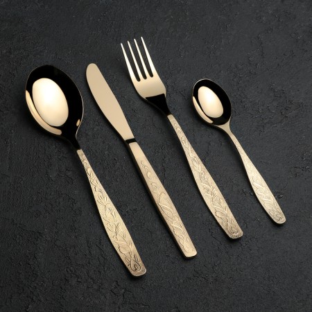 Set of dining room "Uralochka", 24 items, thickness 2 mm, decorative coating-1