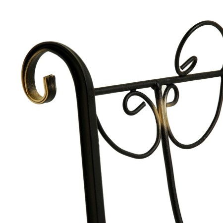 Drovnya "openwork" forged, black color, 60x60x55 cm-4