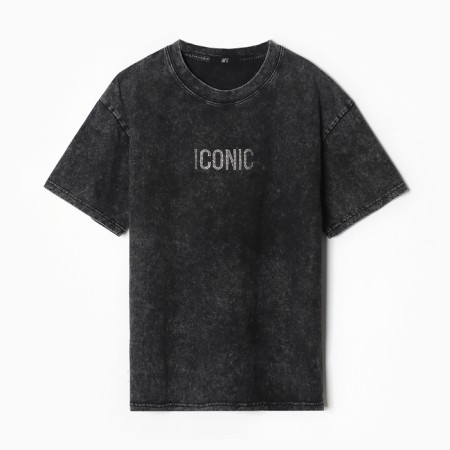 Women's T -shirt Mist icon made of boiled cotton, p. S, black-5