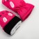 Winter children's mittens minku, pink color, size 16 (18 cm)