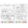 Coloring on the numbers “We are together by the New Year”, 16 pp., A4 format