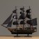 Ship "Golden Lan", black sails, 50x9x45 cm