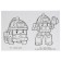 The first coloring “Team of Rescuers. Robocar Paul ", 16 p., A4