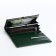 Women's wallet on magnet, green color
