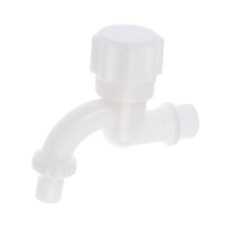 Water tap with Zein Z9820, 1/2 ", circular pen, pp, crane-boux, white-1