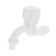 Water tap with Zein Z9820, 1/2 ", circular pen, pp, crane-boux, white
