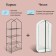 Greenhouse-stellage, 4 shelves, 160 × 65 × 40 cm, metal frame d = 16 mm, spanbond cover 60 g/m²