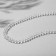 Beads on threads ball No. 4 faceted "spinel", white color, 42 cm