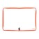 Plastic folder A4, 325 x 230 x 25 mm, lightning around, calligrata "office", PM-A4-01, 0.5 mm, transparent, pastel, peach