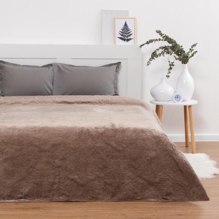 Elite blanket with fur, size 225x250 cm, PE100%