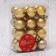 Set of balls plastic D-3 cm, 24 pcs "Classic Assorted" Gold
