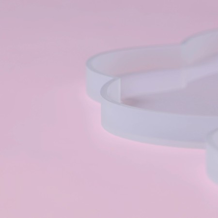 Mold Dolyana "Petunia", silicone, d = 34 cm, transparent-3
