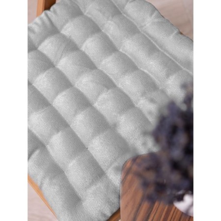 Siddle with buckwheat luster, size 43x43 cm, canvas, velor, color gray color-3