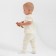 Children's Minaku T-shirt, milk color, height 74-80 cm