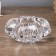 Glass of glass per 1 candle "Flower" transparent 4.3x9x9 cm