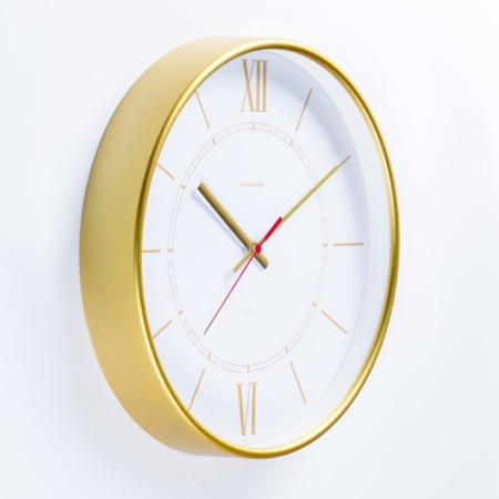 Wall clock, series: interior "Edith" d = 30.5 cm, gold-1