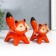 Souvenir Ceramics "Lisyat" set 2 pcs 14x16.5x7.5 cm