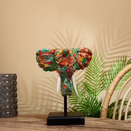 Souvenir "Elephant Head" on a stand, Albezia 30 cm-1