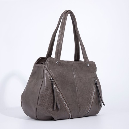 Bag-tout on lightning, beige color-2