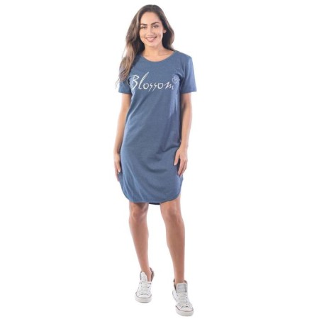 Blossom tunic, size 44, blue color