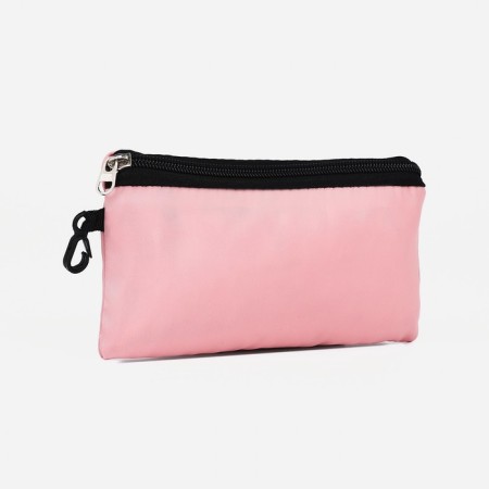 A backpack with a zipper, 3 outer pockets, pink color-7