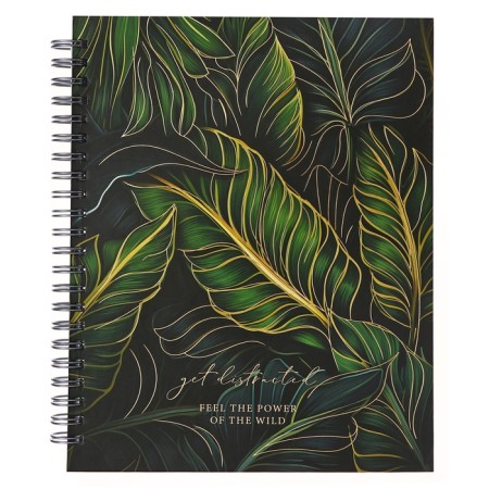 A notebook of 96 sheets in a cage on the crest Tropic Style, a hard cover, matte lamination, foil embossing, mix-5