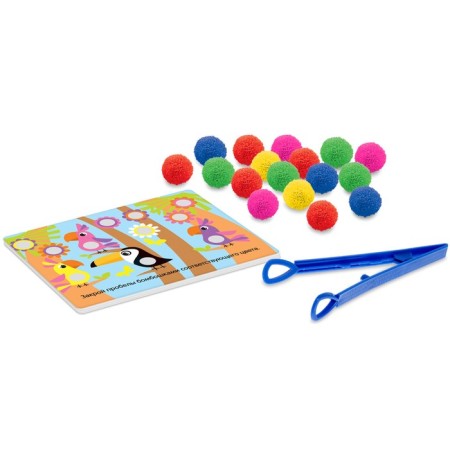 Developing set "Colored bombs: according to the Montessori Methodology", in the package