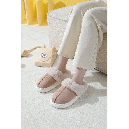 Women's slippers Arya Home Shuben, size 38-39, beige color