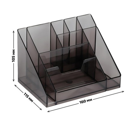 Organizer stand for the Cascade office, tinted gray