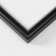 Photo frame Plastic "Mira" 21x29.7 cm, (A4) Black with silver (plastic screen)