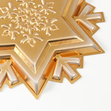 Figure "Snowflake" Small gold, half, 38x36 cm-2